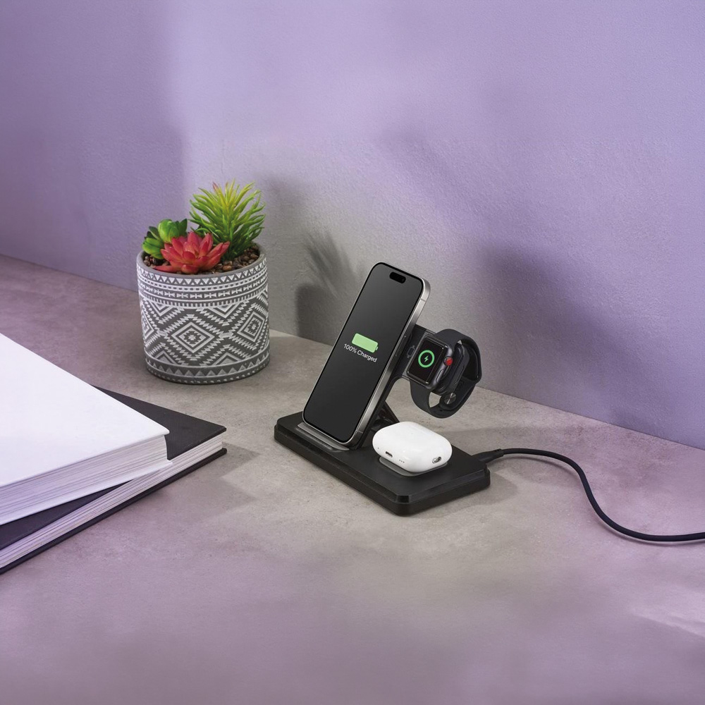 Wireless 3lü Şarj İstasyonu